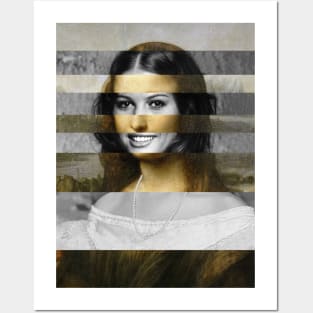 Mona Lisa by Leonardo da Vinci and Claudia Cardinale Posters and Art